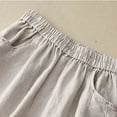 thumbnail image 5 of REORIAFEE Womens Linen Pants Petite Tapered Palazzo Pants with Pockets High Waisted Casual Pants Lightweight Baggy Stretchy Slacks 2024 Trending Fashion Clothing, 5 of 9