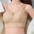thumbnail image 4 of Lace Bra for Women Unpadded Unlined Wireless Bra V Neck Everyday Lingerie Bralettes, 4 of 9