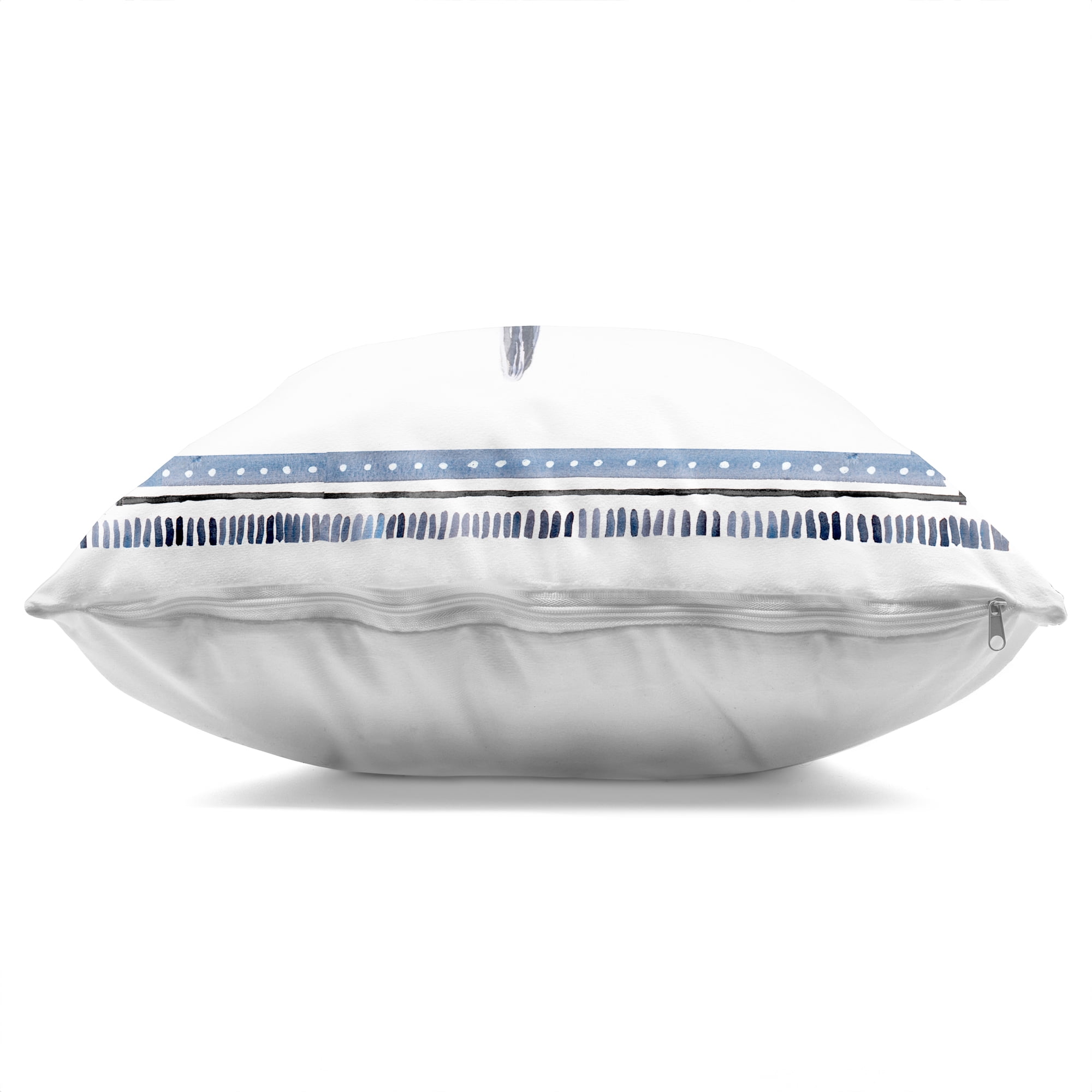Stupell Industries Blue Bordered Conch Shell Decorative Printed Throw Pillow, design by Lanie Loreth