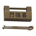 thumbnail image 2 of sweethay Cerradura antigua Mini estilo chino Vintage bronce con llave candado puerta resistente a la corrosión Hardware para armarios cajón Conjuntos de muebles de dormitorio, 2 of 6