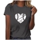 thumbnail image 2 of Fiudx Camisas de Mujer Camisa Superior Informal de Manga Corta con Cuello Redondo y Estampado Informal y Moderno para Mujer, 2 of 4