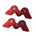 thumbnail image 3 of Lipstore 2Pcs Billiard Cue Straightness Checker Checking Portable Supplies Beginner Metal Red, 3 of 8