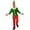 Z6-Green, variant on Shadoumai Men’s Christmas Elf Costume Adult Elf Costume Christmas Santa Helper Cosplay Suit with Hat Striped Socks