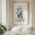 thumbnail image 6 of Zebra, Jungle Animals, Safari Animals, Purple Flowers, Gender Neutral Nursery - Illustration Watercolor Animal Floral Whimsical Botanical Unframed Wall Art Print 16 x 20 inches, 6 of 13