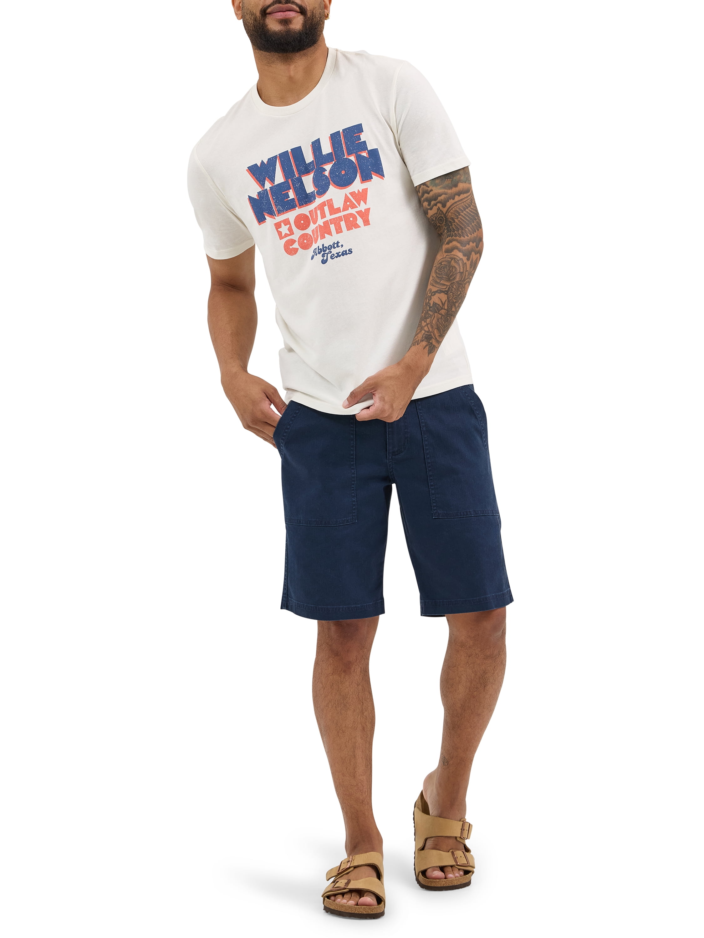 Wrangler® Men's Short Sleeve Willie Nelson Graphic Tee, S-3XL