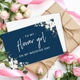 thumbnail image 4 of Koyal Wholesale Wedding Day Gift Cards Set with Envelopes Set of 12, Navy Blue White Florals, 4 of 5