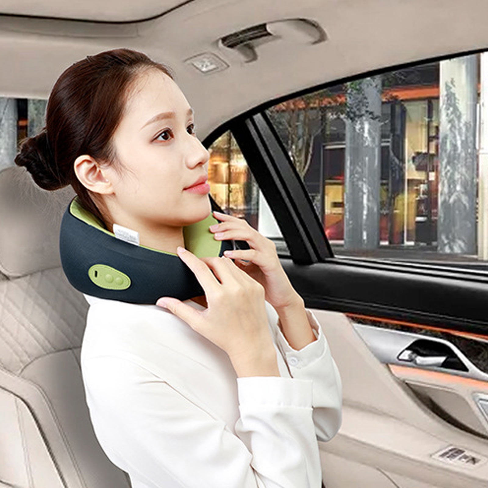 Back Neck Pillow Massager Bidirectional Massage Electric Massage Pillow Portable for Office
