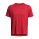thumbnail image 3 of Camiseta Under Armour para hombre con textura tecnológica, manga corta, rojo/negro, 3 of 4
