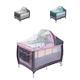 thumbnail image 1 of KIDDOS, Cuna Corral 3 en 1, plegable, color rosa, 1 of 6