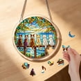 Acrylic Puzzle Suncatcher Window Hanging 7.4 Inch 83 Piece DIY Wind ...