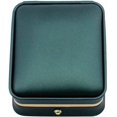thumbnail image 3 of ABCISI PU Leather Pendant Box, Velvet Interior Necklace Pendant Display Box, Blackish Green Jewelry Gift Box Storage Case Organizer, Ideal Gift for Women and Girls  (2.83" x 3.31" x 1.57"), 3 of 17