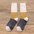 thumbnail image 1 of 5PCS Patchwork Color Keep Warm Ladies Pile Socks Thicking Women Socks Mid Tube Socks Style 1Pair for Winter, 1 of 7