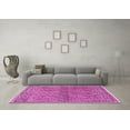 thumbnail image 3 of Ahgly Company Indoor Round Persian Pink Traditional Area Rugs, 3' Round, 3 of 4