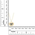 thumbnail image 2 of AFFY 14k Yellow Gold Plated Silver Heart Pendant Necklace Jewelry Gift, 2 of 3