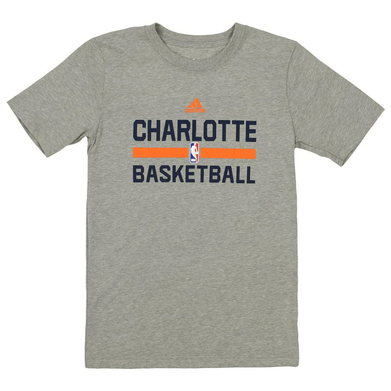 Deuk Vereniging Middag eten Adidas NBA Basketball Youth Charlotte Bobcats Practice Tee Shirt, Gray -  Walmart.com