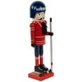 thumbnail image 3 of Northlight 14" Blue and Red Wooden Christmas Ice Hockey Player Nutcracker, 3 of 5