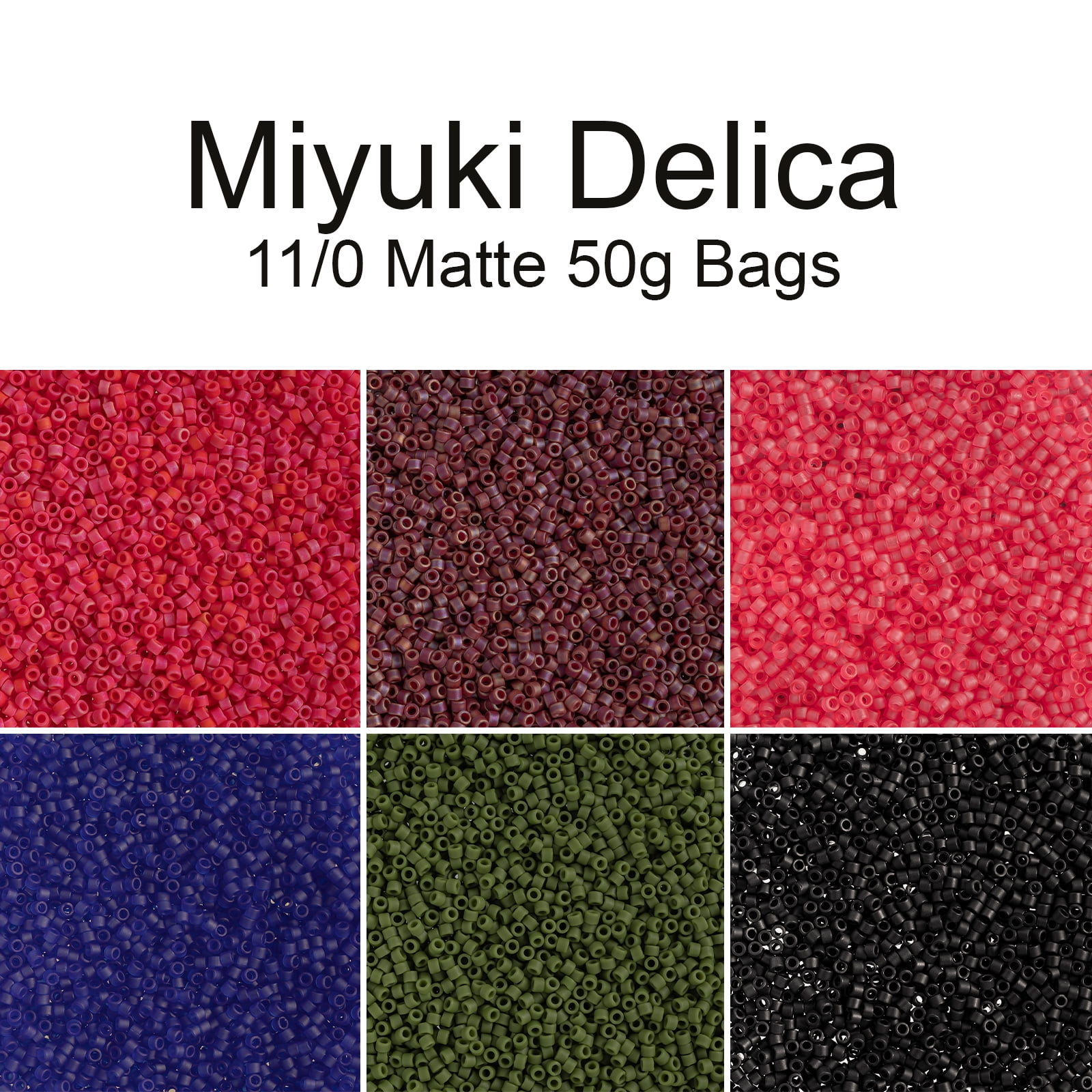 Miyuki Delica 11/0 - Cobalt Blue DB0748 - 50gms Bag of Japanese Glass Beads