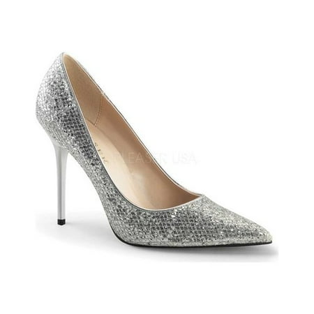 Pleaser Satin Heels - Women's Pleaser Classique 20 Pump
