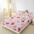 thumbnail image 4 of Homewish Red Bowtie 4pcs Bed Sheets For Children Teens Adults,Xmas Tree King Sheets,Happy New Year Super Cozy Sheet Set,Ultra Soft Home Decor, 4 of 7
