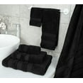 thumbnail image 3 of American Soft Linen Salem Turkish 6 Piece Bath Towel Set, 100% Cotton, Super Soft & Absorbent Bathroom Towels - Black, 3 of 8