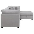 thumbnail image 4 of Pemberly Row 4-Piece Upholstered Fabric Modular Sectional in Gray, 4 of 16
