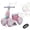 pink, variant on 6V Electric Baby Balance Bike with Bubble Machine,4 in 1 Toddler Balance Bike w/Remote Control for 1 Year Old Boys Girls Kids Ride on Toys w/Powered Motor,LED Lights (Pink)