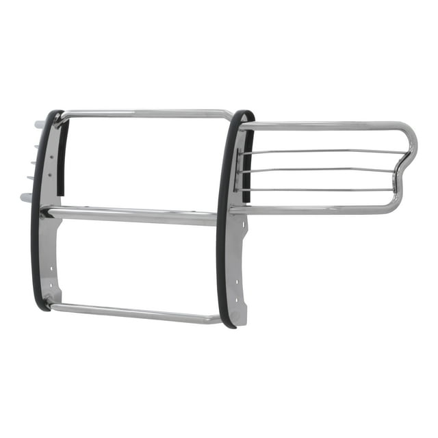 Aries 3066-2 Grille Guard Polished; Stainless Steel; 1-1/2 Inch Diameter; With Brush Guard; Without Skid Plate; Without Step Plate; With Track Mounting System For Light Mounts