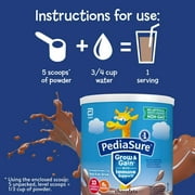 PediaSure Grow & Gain Shake Mix Powder, Chocolate, 14.1 oz Can, 48 Servings