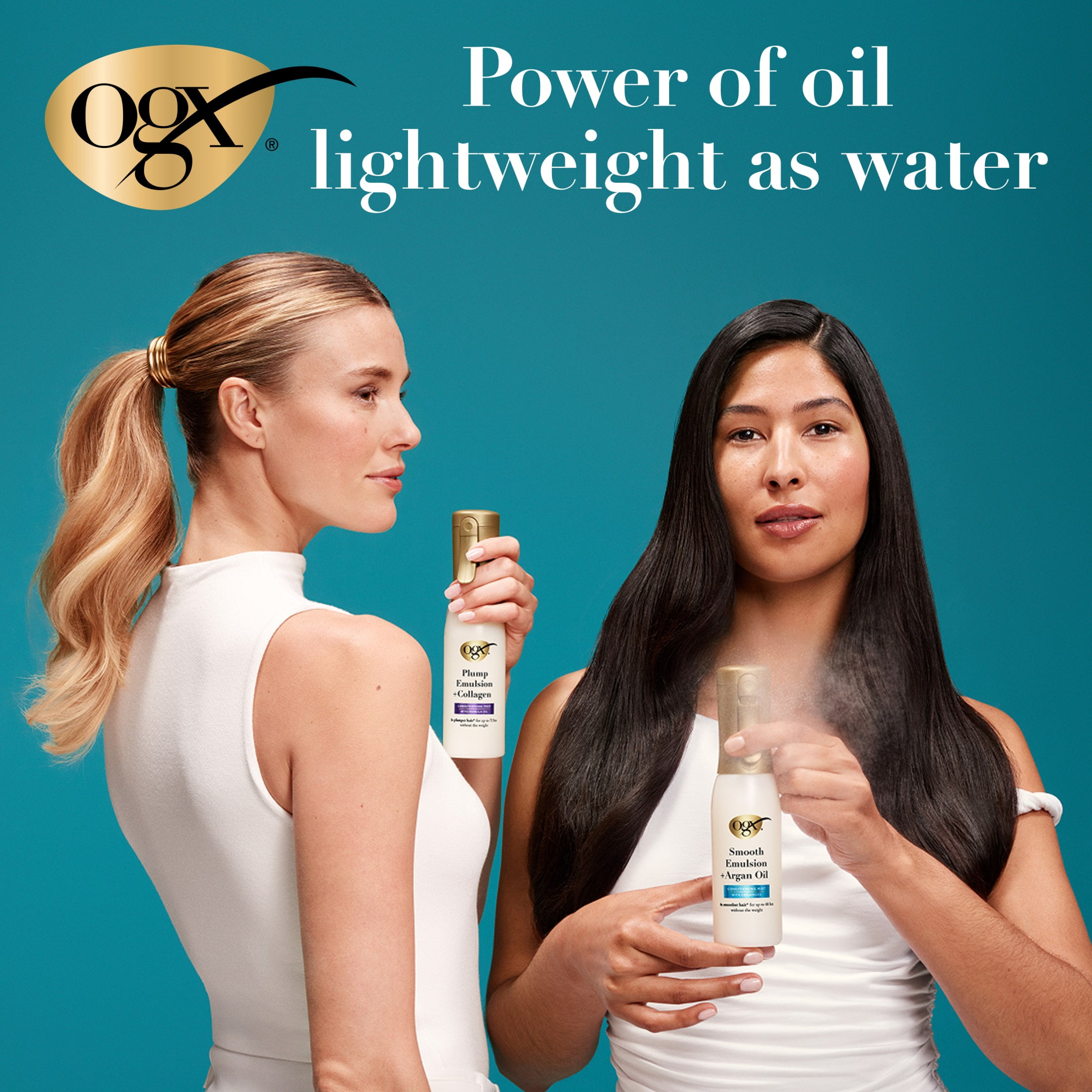 OGX Plump Emulsion + Collagen Conditioning Hair Mist Spray, 6.5 fl