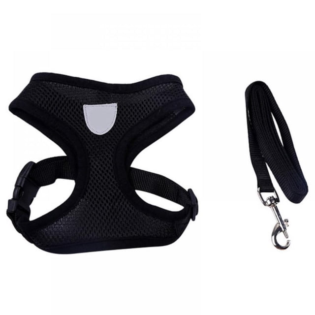 Dog Harness No Pull, Pet Harnesses with Dog Collar, Adjustable Outdoor Vest for Small, Medium, Large, Extra Large Dogs, Easy Control Handle for Walking