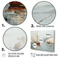 thumbnail image 3 of Designart "Coastal Port In Minimalist Style III" Port Landscape Canvas Prints, 3 of 7
