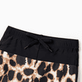 thumbnail image 4 of PatPat Family Matching Leopard Panel Cut Out Waist One-Shoulder One Piece Swimsuit or Swim Trunks Shorts, 4 of 7