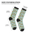 thumbnail image 3 of Pofeuu Hot Dog Pizza Print Crew Socks, Adult Running Hiking Socks for Youth and Adult, 3 of 7