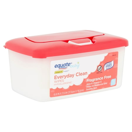 Equate Baby Everyday Clean Fragrance Free Wipes, 80 count