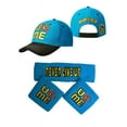 thumbnail image 6 of John Cena Boys Blue Throwback Kids Costume T-shirt Hat Wristbands YL, 6 of 6