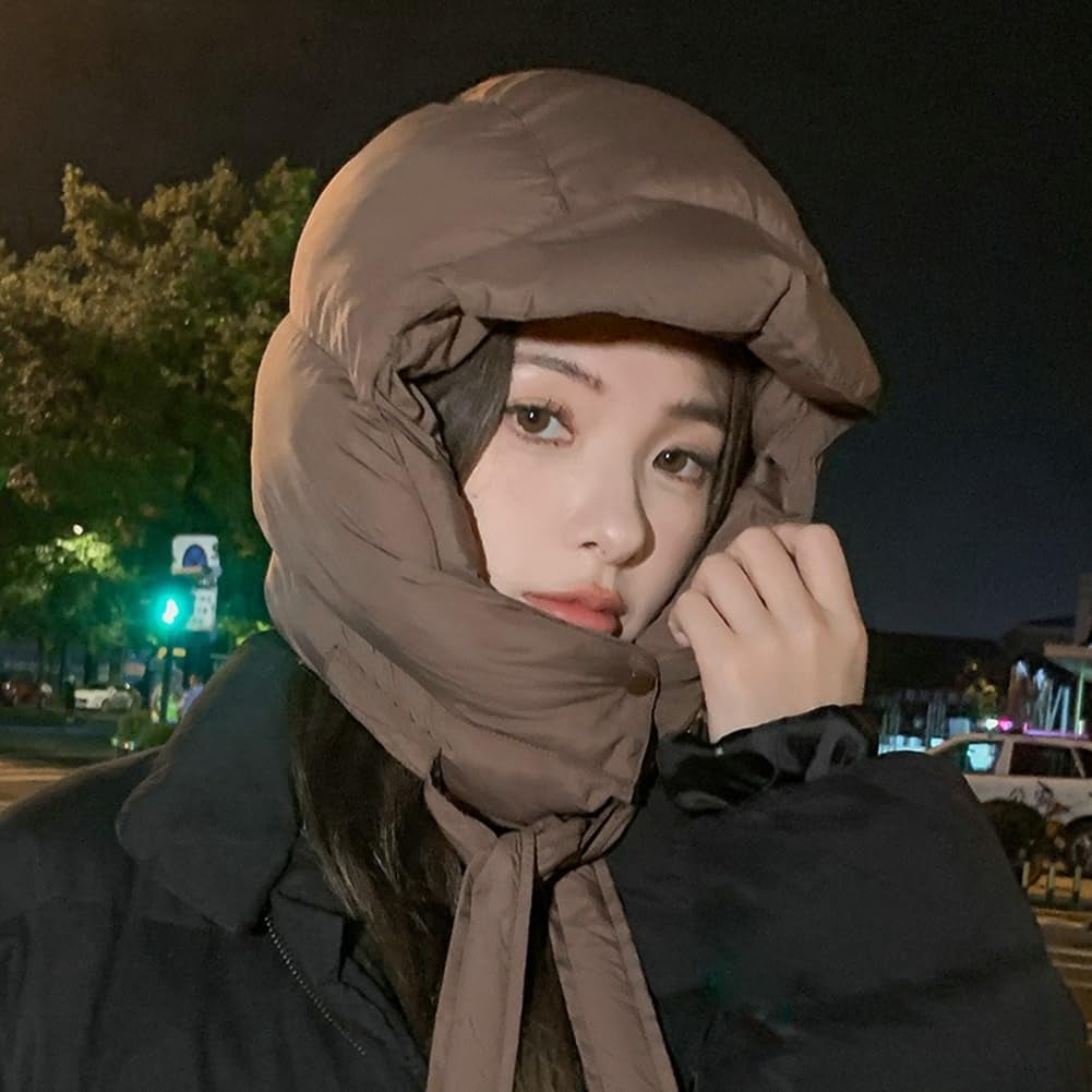 CoCoMangos Winter Balaclava Hood Ski Caps Outdoor Thickened Cold and Warm Beanie Hats Cycling Windproof Lei Feng Hat
