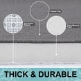 thumbnail image 3 of Buganda Memory Foam Bathroom Rugs, Absorbent Non-Slip Bath Mat for Bathroom, Soft Washable Bath Rug, 16"×24", Light Grey, 3 of 9