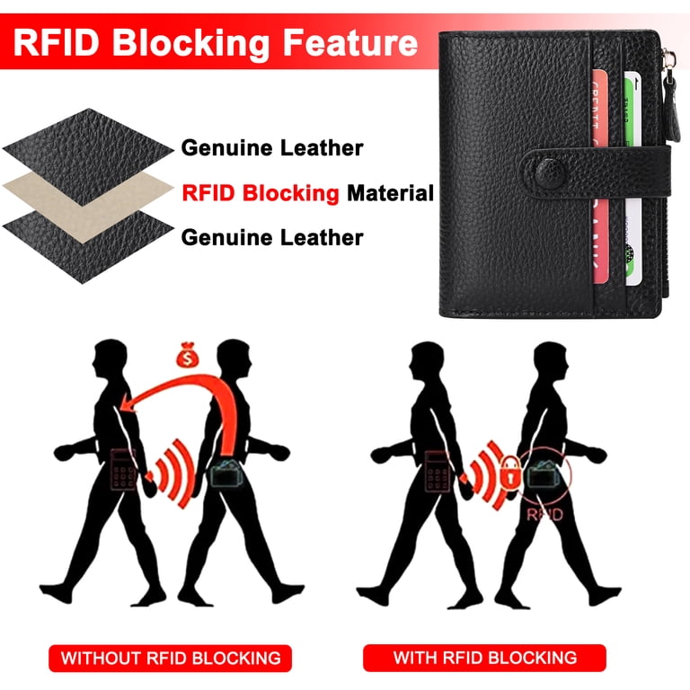 FALAN MULE Small Slim Bifold Leather Women's Wallet photo 6