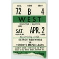 thumbnail image 1 of Detroit Red Wings vs. Toronto Maple Leafs Vintage Ticket Maple Leaf Gardens 1988, 1 of 1