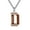 D, variant on Rugby 26 Letter Alphabet Pendant Necklace for Women Men Stainless Steel Personalized Initial First Name Jewelry K