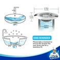 thumbnail image 6 of MR.Siga Stainless Steel Shower Bathtub Drain Hair Catcher for Bathroom, 3 Pack, 6 of 8