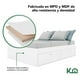 thumbnail image 2 of Base Cama Matrimonial Con Cajones Compartimientos KingsHouse blanco Matrimonial, 2 of 7