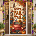 thumbnail image 2 of Vintage Red Truck Happy Fall Banner Autumn Leaves Owl Pumpkins for Thanksgiving Decor Farmhouse Decoration Seasonal Party, 2 of 9