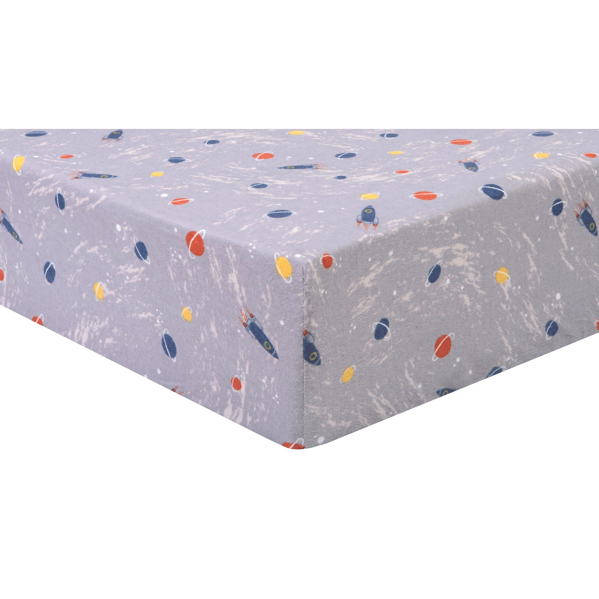 Trend Lab Infant Solid Print Cotton Crib Sheet, Crib, Gray