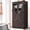Brown, variant on Portable Wardrobe Closet with Dustproof Non-Woven Fabric 34 Inch Clothes Hanging Rack for Bedroom