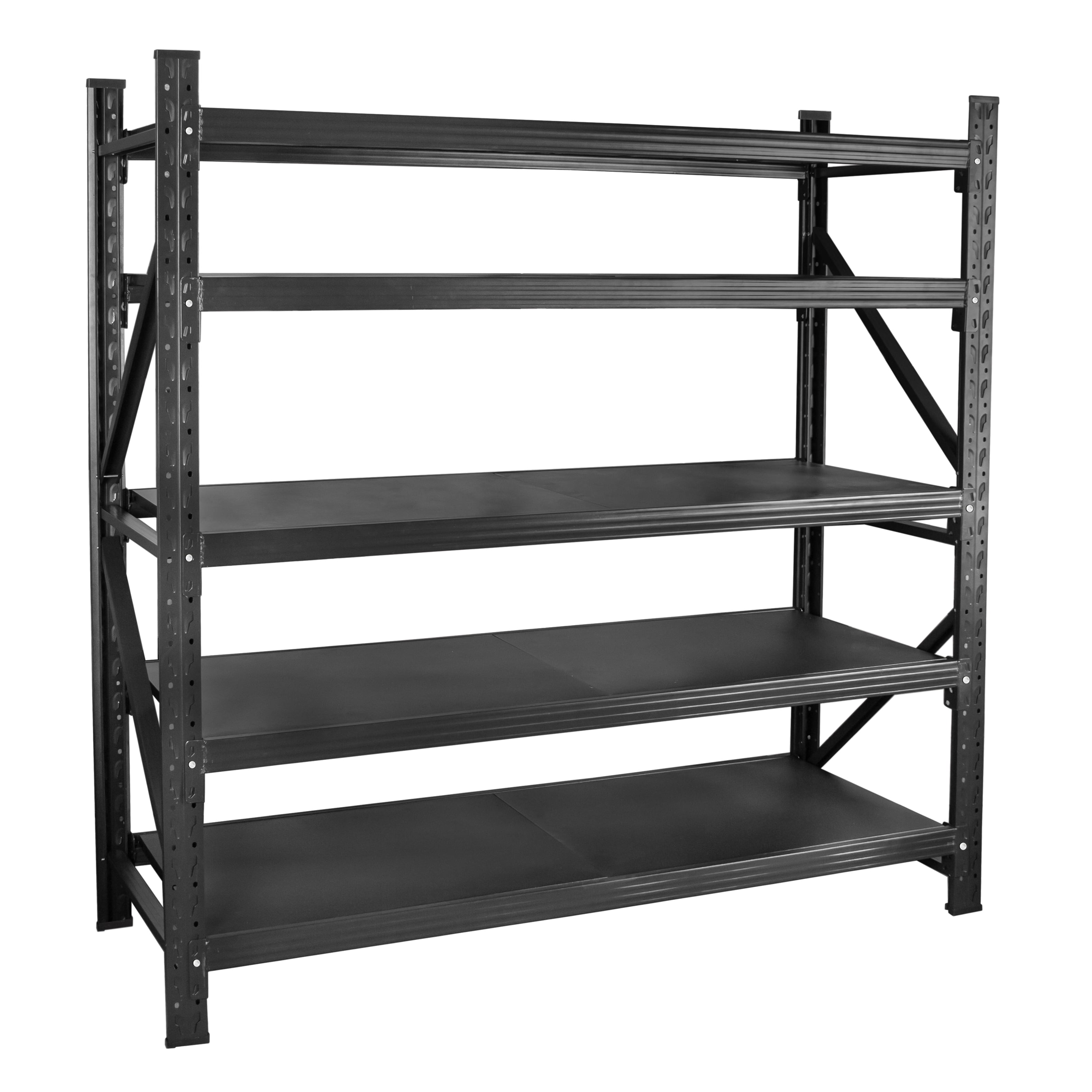 71"H Heavy Duty Garage Shelving 5 Tier Adjustable Metal Storage Shelves