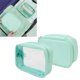 thumbnail image 5 of Estuche De Maquillaje, Bolsa De Maquillaje Portátil Impermeable 2 En 1 Bolsa Interna De Cuero De PU Verde Menta Suave Con Asa Para Viajar Para Lavar ANGGREK Otros, 5 of 8