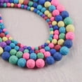 thumbnail image 3 of U8MO 1 Strand 15"(39cm) Deep Colorful Round 4mm 6mm 8mm 10mm Lava Stone Beads-Green-4mm, 3 of 9