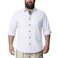 thumbnail image 7 of Men's Big and Tall Dress Shirt Long Sleeve Non Iron Classic Fit Button Up Spread Collar, 7 of 7