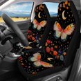 thumbnail image 2 of KUIFORTI Butterfly Car Seat Covers Full Set Black Automotive Seat Cover, Universal Fit Back Front Seat Covers, Soft Split Bench Rear Seat,Washable Seat Cover for SUV,Sedan,SUV,Van, 2 of 6